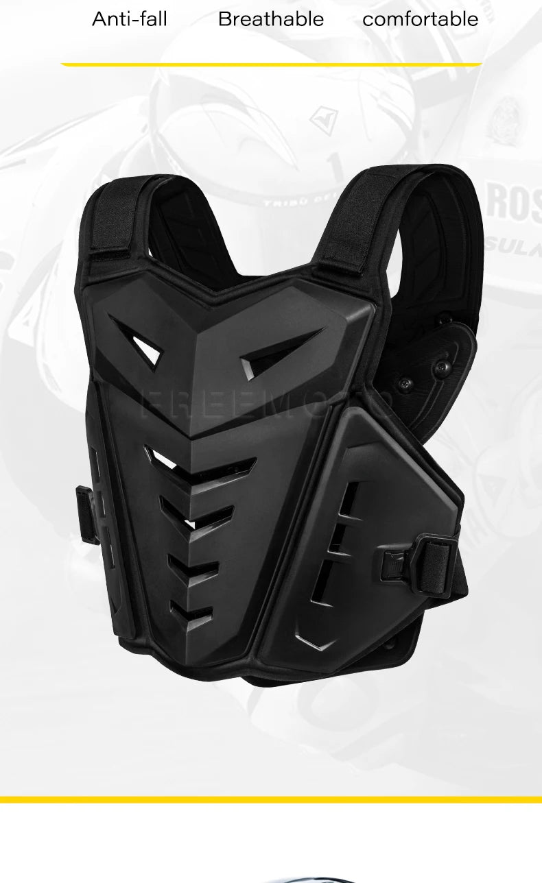 SULAITE Motocross Body Armor Jacket – Motorcycle Moto Vest with Back & Chest Protector, Off-Road Dirt Bike Gear