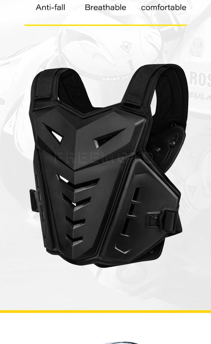 SULAITE Motocross Body Armor Jacket – Motorcycle Moto Vest with Back & Chest Protector, Off-Road Dirt Bike Gear
