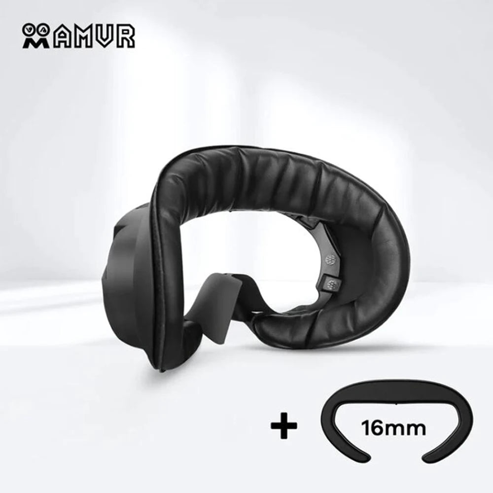 PU Leather Eye Mask Cover for PICO 4/4 Pro/Ultra – AMVR VR Headset Face Cushion Protector   1/2