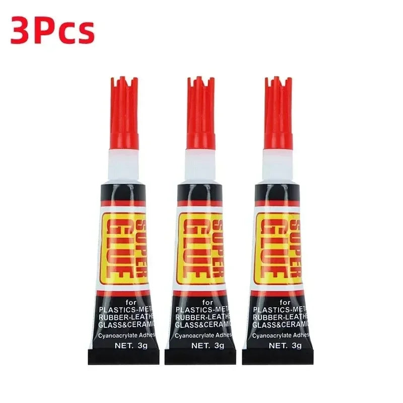 Epoxy Resin Super Glue 3/12-Piece Set - Strong Quick-Bond Adhesive for Shoe Repair, Plastic, Metal, and Home DIY Projects