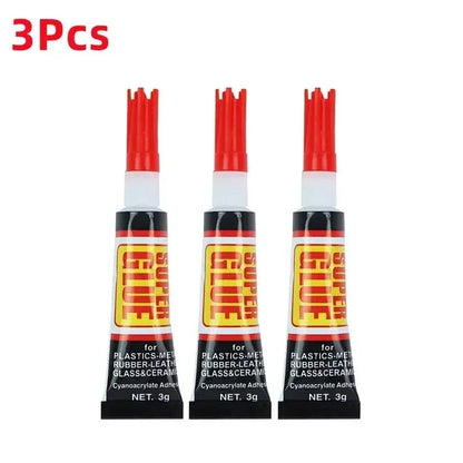 Epoxy Resin Super Glue 3/12-Piece Set - Strong Quick-Bond Adhesive for Shoe Repair, Plastic, Metal, and Home DIY Projects