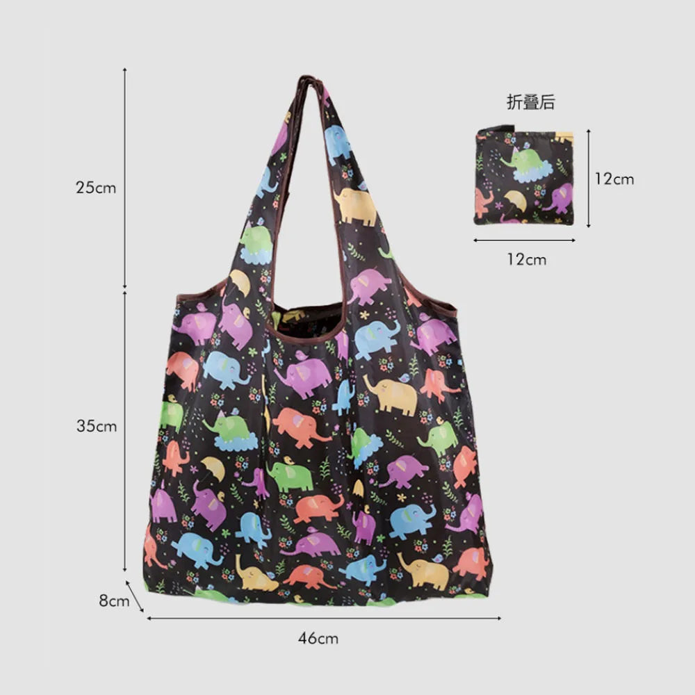 Eco-Friendly Foldable Reusable Shopping Bag – Portable Heavy-Duty Tote Shoulder Bag for Grocery, Travel & Daily Storage Fashion Handbag