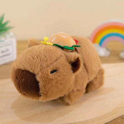 Lovely Capybara Plush Slap Snap Wristband Bracelet – Kawaii Animal Hand Ring Toy for Kids