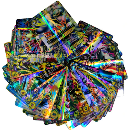 French VMAX V EX GX MEGA Trading Cards - Collectible Battle Trainer Cards and Christmas Gift Set