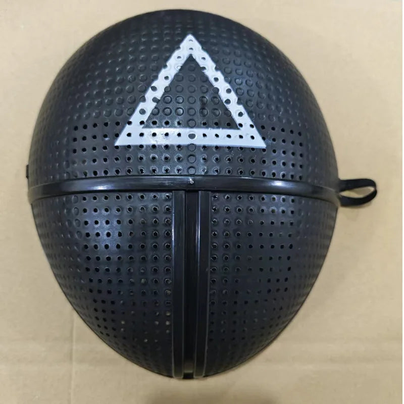 Halloween Cosplay Disguise Mask - Triangle, Circle & Square Full Face Mask for Film-Themed Costume Parties