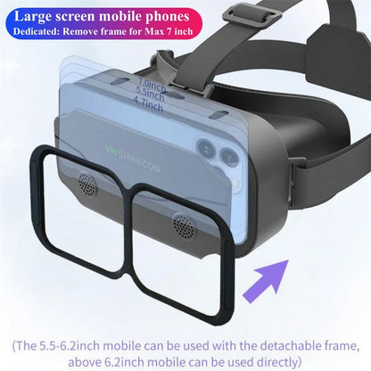 G13 IMAX Giant Screen VR Glasses — 3D Virtual Reality Helmet for 4.7–7" Phones, Game Controller Compatible