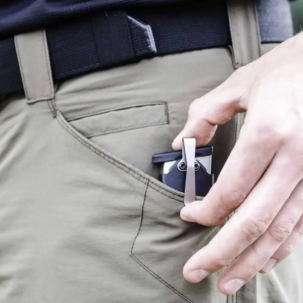 Magnetic Pocket Magazine Holder – Heavy-Duty Holster with Belt Clips for 9mm & .40 S&W, Hunting & Shooting Accessories