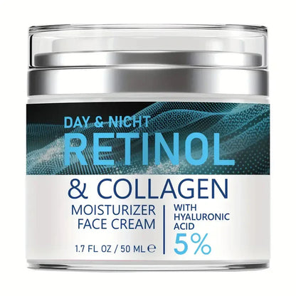 ENVISHA Retinol Collagen Face Cream - Deep Hydration, Skin Brightening and Fine Line Care Moisturizer