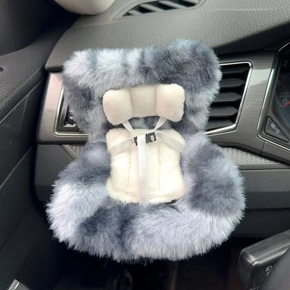 17cm Doll Seat Mini Sofa – Labubu Car Air Outlet Decoration & Doll Accessory Gift