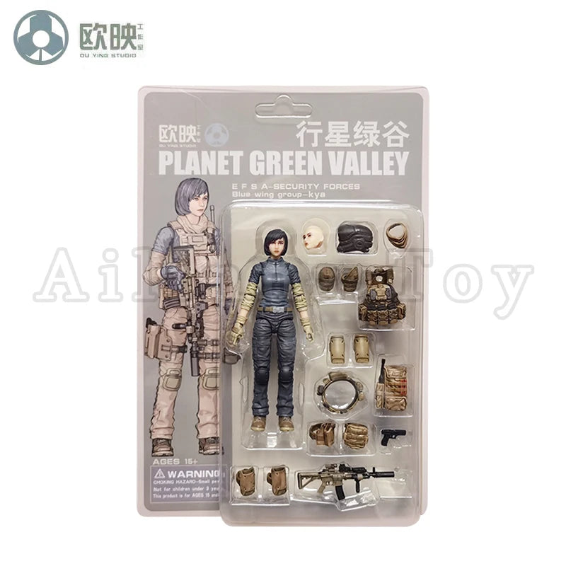 Ou Ying Studio 1/18 Planet Green Valley PGV 3.75" EFSA Female Action Figure — Anime Model Collectible