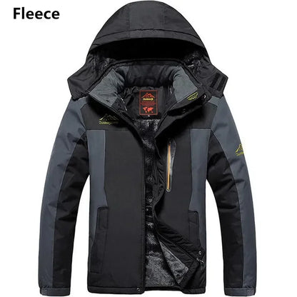 Men’s Winter Parka Jacket - Thick Warm Waterproof Hooded Fleece Coat, Plus Size up to 9XL
