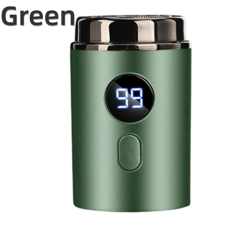 Men’s Electric Mini Shaver – Rechargeable Type-C Portable Razor with LED Digital Display, Wet & Dry Use Beard Trimmer for Home & Travel (Unisex)