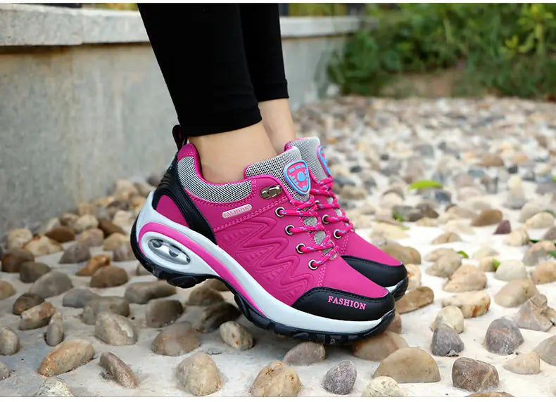 Women’s Sports Shoes – Platform Sneakers, Non-Slip Hiking & Running Shoes, Casual Low Top Footwear for Outdoor Activities