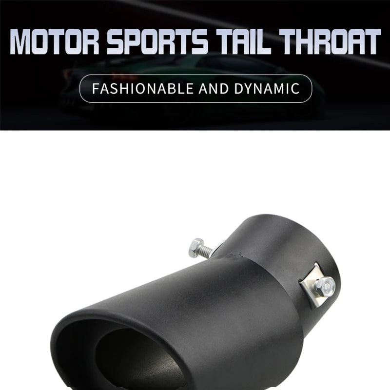 2.5" Stainless Steel Car Exhaust Muffler Tip – Chrome Rear Tail Pipe for Most Cars