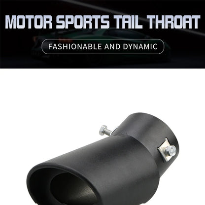2.5" Stainless Steel Car Exhaust Muffler Tip – Chrome Rear Tail Pipe for Most Vehicles