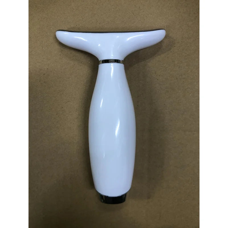 Portable 7-Color LED Light Therapy Massager – Face & Neck Anti-Wrinkle Skin Tightening with 3 Adjustable Vibration Gears