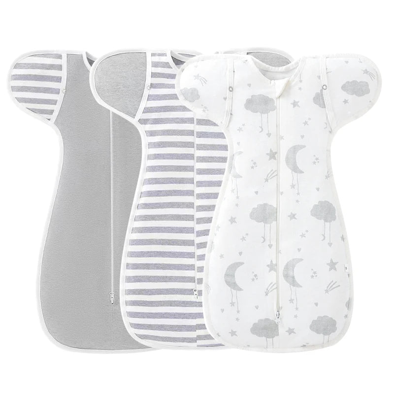 Newborn Cotton Swaddle Sleepsack - 0-6 Months Baby Wrap Bedding for Cozy Sleep Comfort
