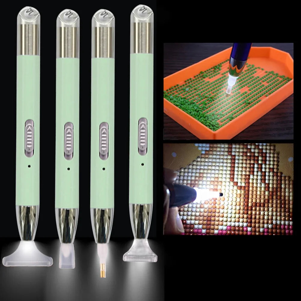 5D DIY Diamond Painting Kit – Multifunctional Plastic Diamonds with Lighting for Kids & Adults Craft Drawing