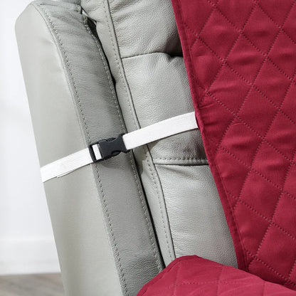 Anti-Slip Recliner Chair Cover – Quilted Solid Color Seat Slipcover, Anti-Wear Armchair Cushion for Living Room Home