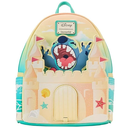 Stitch Luau Cosplay Double Strap Shoulder Bag – Women’s Beach Backpack & Wallet Purse