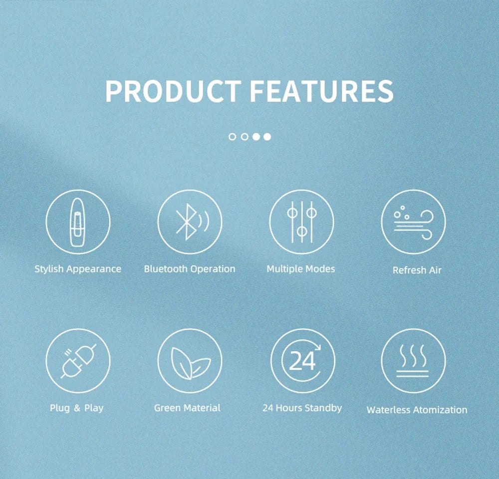 Plug-in Wall Fragrance Diffuser - Hotel Air Freshener, Bluetooth Essential Oil & Electric Aroma Diffuser Machine