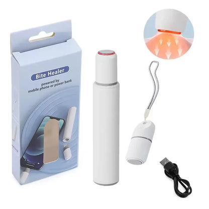 Portable Heat Therapy Bug Bite Relief Pen - Electric Mosquito Bite Itch Relief Device for Outdoor Travel & Daily Use