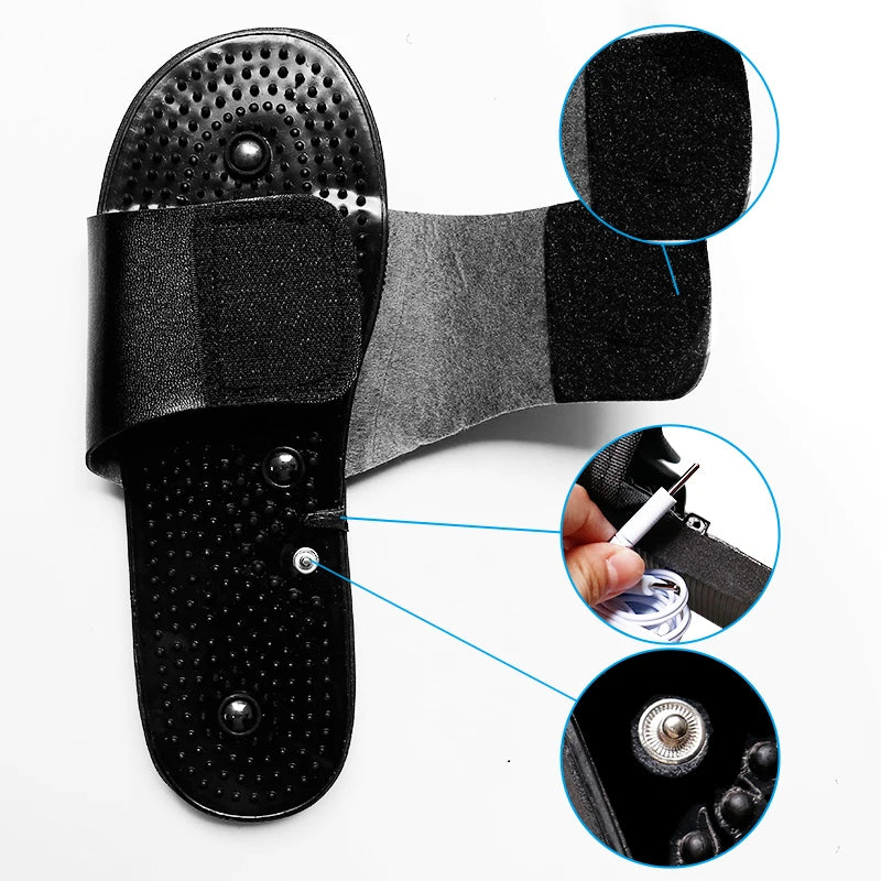 Foot Massage Slippers — Reflexology TENS & EMS Acupuncture Therapy for Feet Relaxation and Body Massage