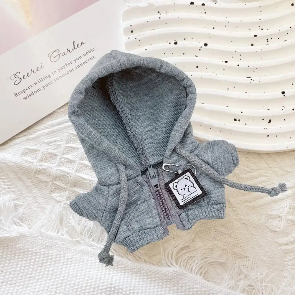 Labubu V1/V2/V3 Sportswear Sweatshirt Jacket – Casual Hoodie Outfit for Mini Labubu Dolls Accessories