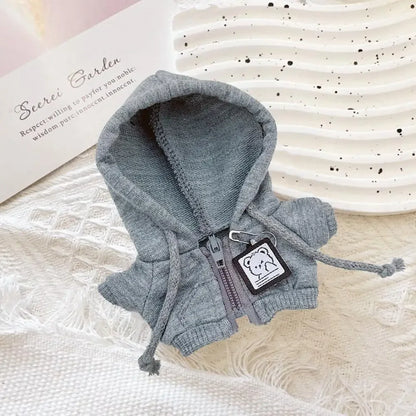Labubu V1/V2/V3 Sportswear Sweatshirt Jacket – Casual Hoodie Outfit for Mini Labubu Dolls Accessories