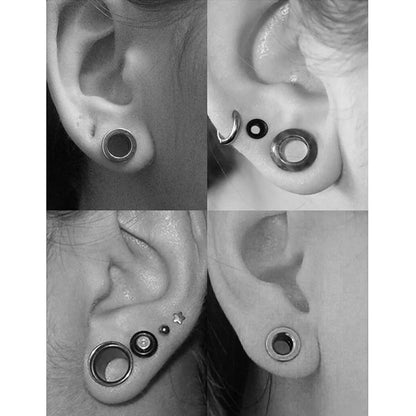 Rose Gold Stainless Steel Ear Plugs & Tunnels - Screw Fit Gauges Body Piercing Jewelry 3mm-20mm