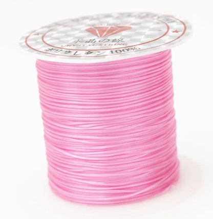 10M Strong Elastic Crystal Beading Cord – 1mm Stretch Thread for DIY Bracelets, Necklaces & Jewelry Making