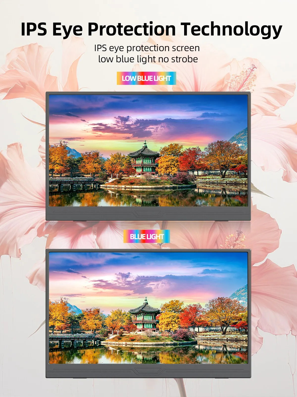 ZSUS 15.6-Inch Portable Monitor – 1080P HDR, 16:9, Low Blue Light for Xbox, PS4/PS5, Switch, Phone & Laptop Extension