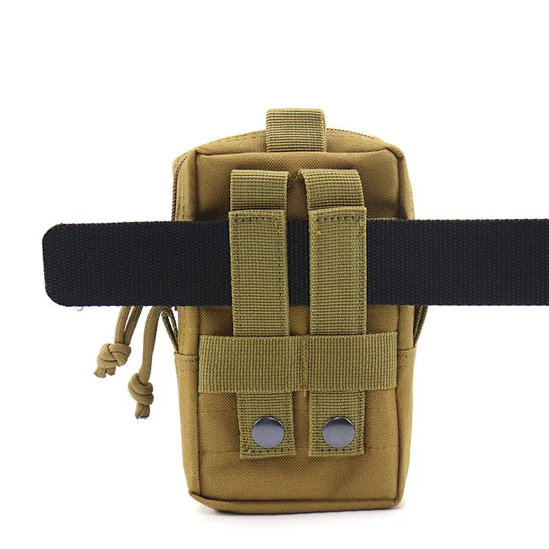 Tactical Multifunction Waist Bag – Molle Travel Pouch, EDC Phone Holder, Fanny Pack for Camping, Hiking & Hunting