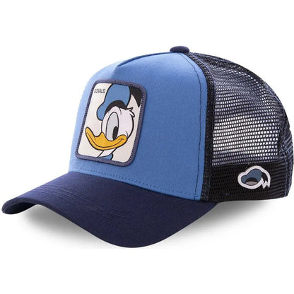 Anime Bunny TAZ DUCK Snapback Cap – Cotton Baseball Hat for Men & Women, Hip Hop Dad Mesh Trucker Cap