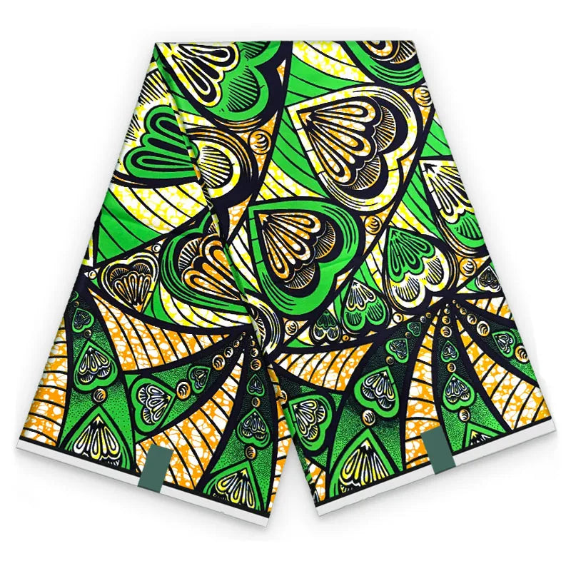 2026 African Ankara Wax Print Fabric - 100% Cotton Soft High Quality Original Real Wax Fabric for Party Dresses HH101
