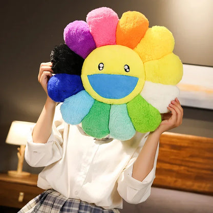 40/60cm Sunflower Plush Pillow — Soft Flower Cushion for Sofa, Bed & Room Decor, Kawaii Gift