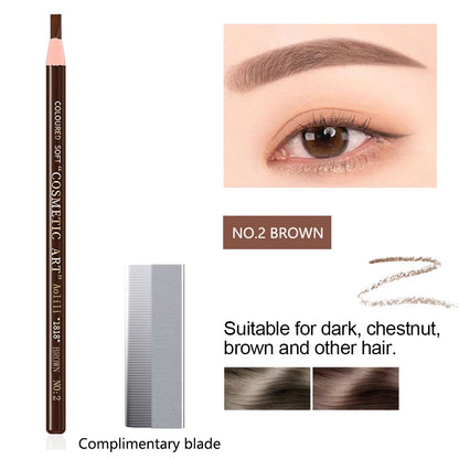 Tear-Off Pull Line Eyebrow Pencil – No Sharpening, Natural Color, Sweat & Smudge Proof Eyebrow Pencil