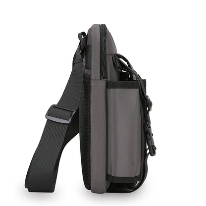 Men’s Oxford Crossbody Messenger Bag – Stylish Fashion Shoulder Bag with Bottle Pocket for Travel & Daily Use