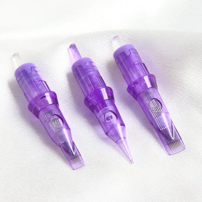 Tattoo Needle Cartridge Set 5/10/20/50pcs – Round Liner & Shader Disposable Needles for Tattoo Machine & Permanent Makeup Eyebrow Pen