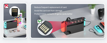 Unitek D1100A Game Card Reader for Nintendo Switch OLED — One-Button Multi-Game Switcher Adapter Accessory