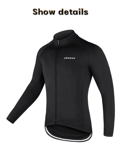 GRSRXX Thermal Winter Cycling Jacket – Unisex MTB Bike Coat & Sleeveless Long Sleeve Cycling Jersey