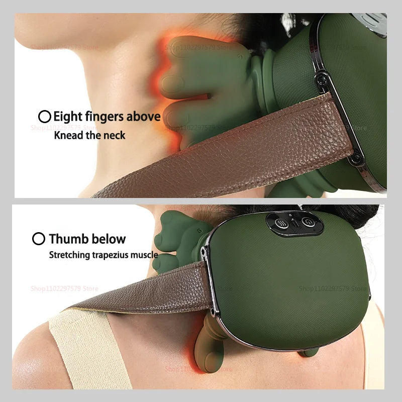 Trapezius Cervical Neck & Shoulder Massager – Kneading Neck Pain Relief and Neck Protection Device