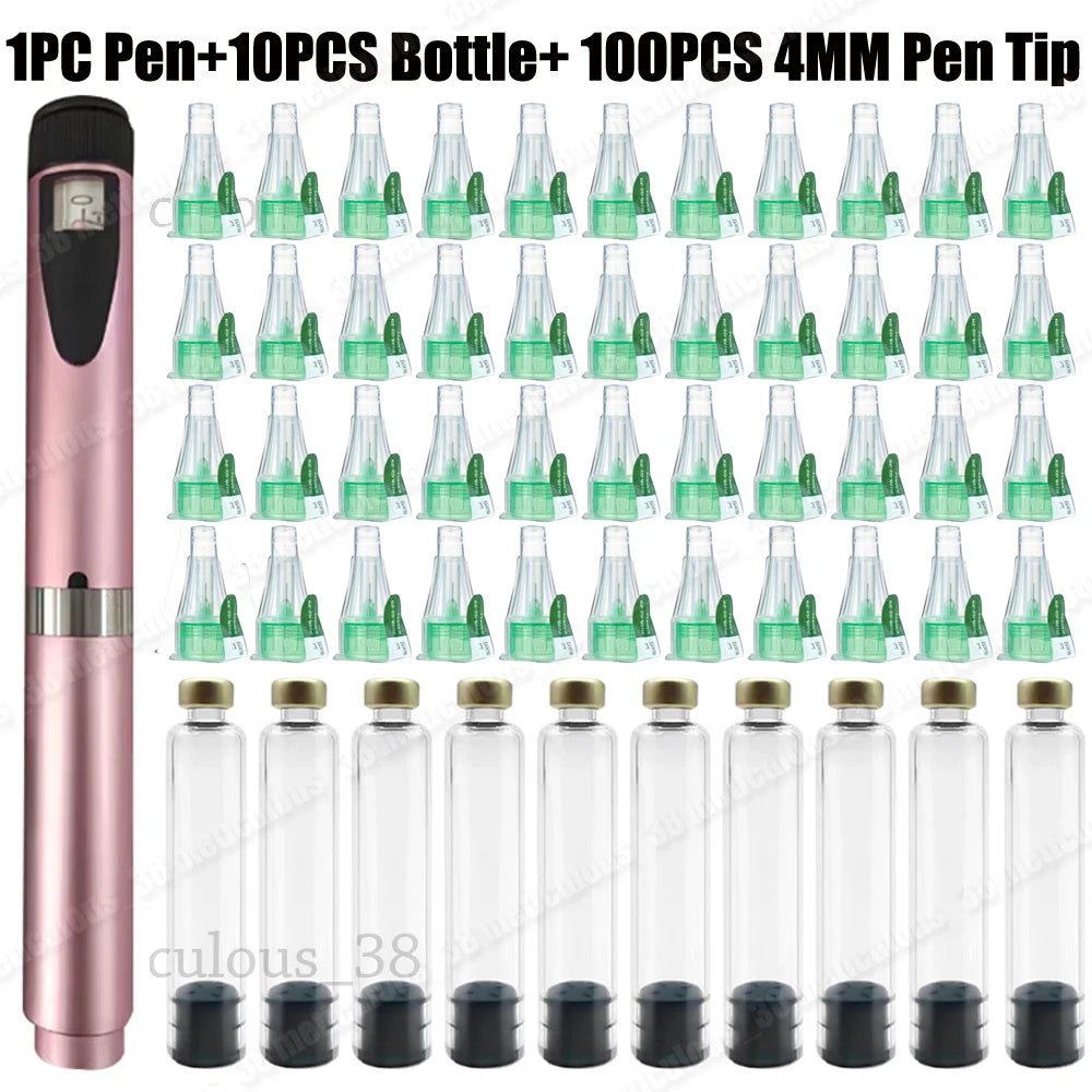 Magic Pen 3ml Empty Cartridge Kit — 4mm Pen Tip Cassette Bottle for Lilly Insulin Pen, Sterile Individual Packaging