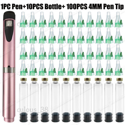 Magic Pen 3ml Empty Cartridge Kit — 4mm Pen Tip Cassette Bottle for Lilly Insulin Pen, Sterile Individual Packaging