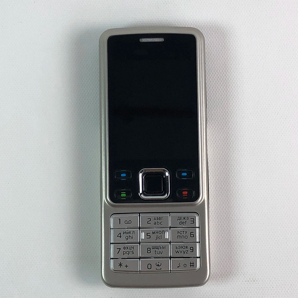 Original Nokia 6300 GSM 2G Mobile Phone – Bluetooth, Multi-Language Keyboard (Russian, Arabic, Hebrew, English), 2007 Used Cellphone
