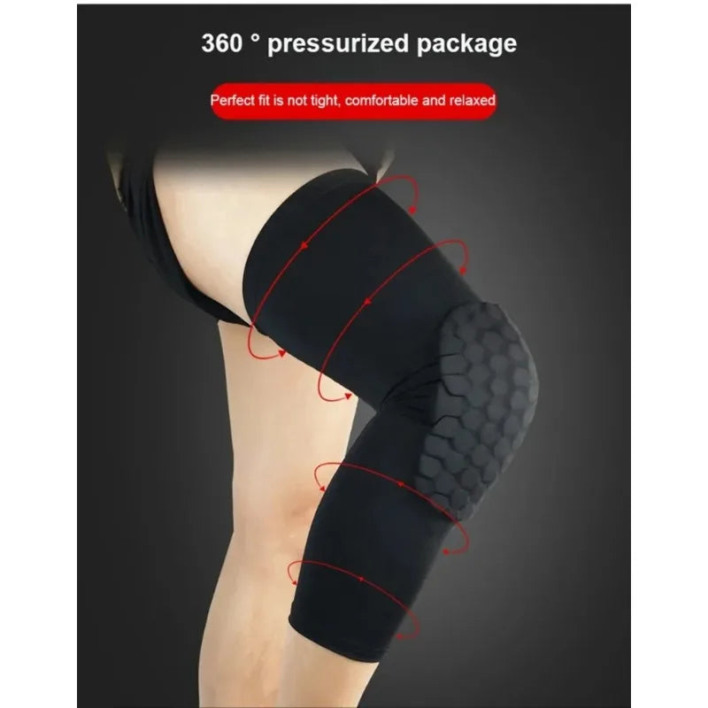Sports Knee Pads Compression Brace – Knee Support Protector for Volleyball, Basketball, Gym Training, and Soccer Shin Guards