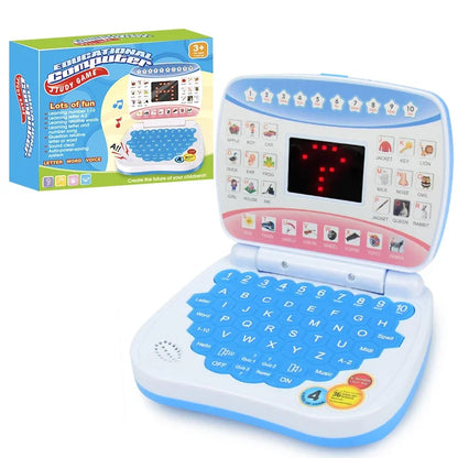 Kids English Learning Laptop Toy – Educational Computer for Boys & Girls with ABC, Numbers, Words, Spelling, Math & Music