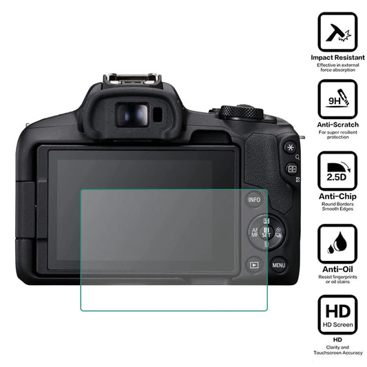 Tempered Glass Screen Protector for Canon EOS R Series – R/Ra/RP/R3/R5/R6 II/R7/R8/R10/R50 Camera Display Cover Film