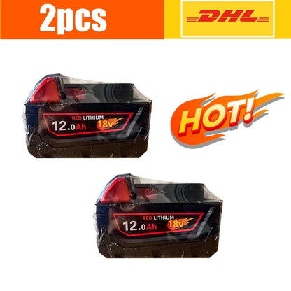 Milwaukee 18V M18-HB3 High Energy 12AH Replacement Battery – Compatible with M12-18FC Charger 48-11-1815