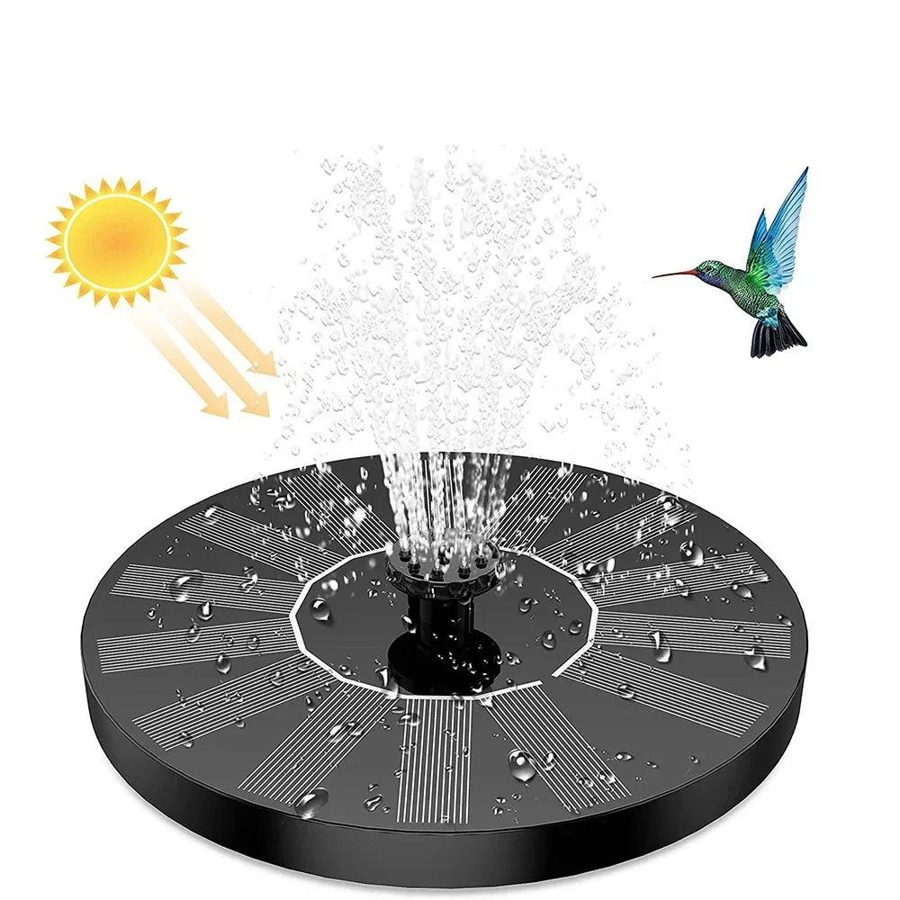 Floating Solar Fountain Pump for Bird Bath – 13/16/18cm Solar Panel Water Feature for Garden Pond Outdoor Decor